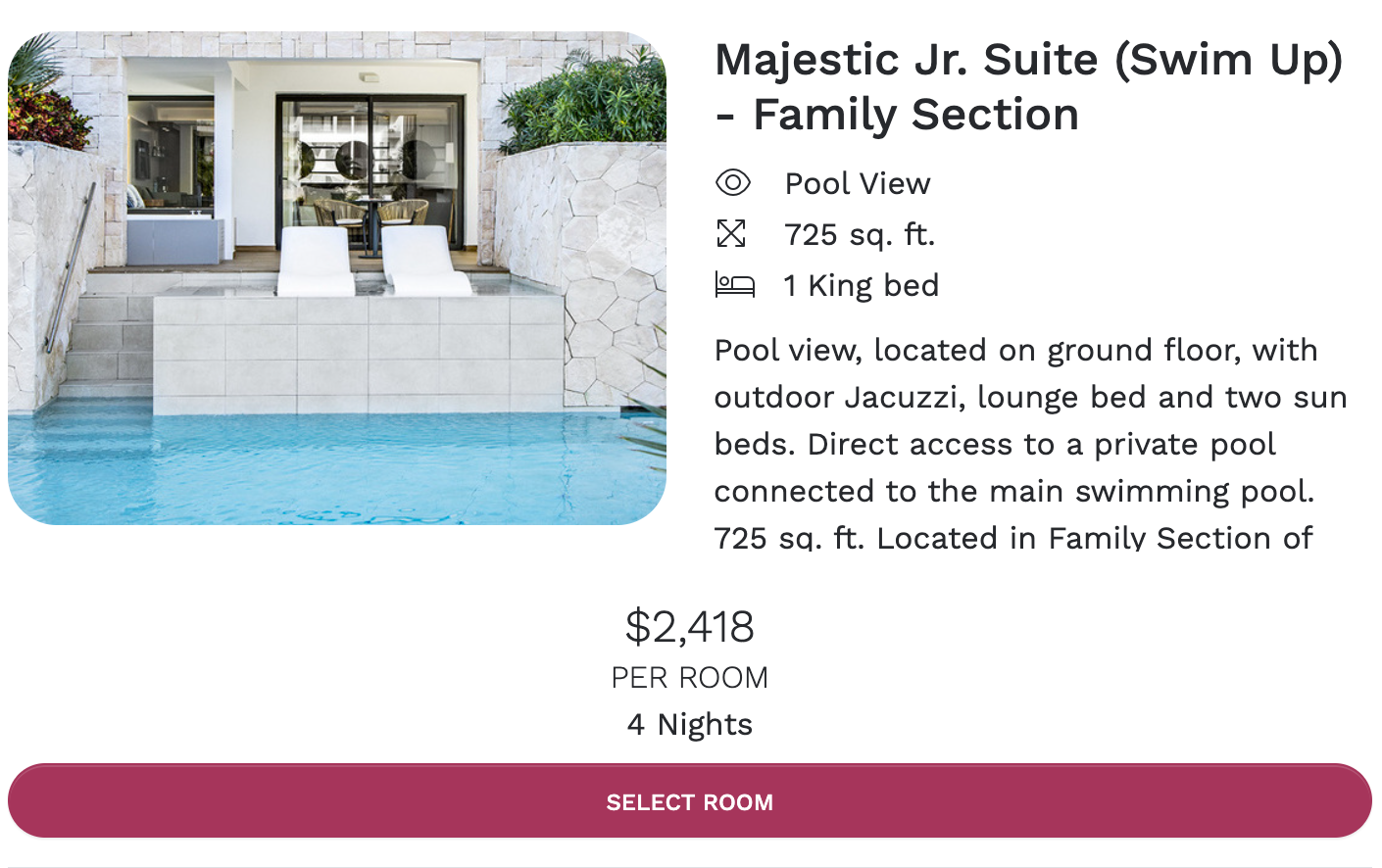 Majestic Jr Suite - Fam